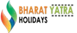 Bharat Holidays logo with colorful flame graphic